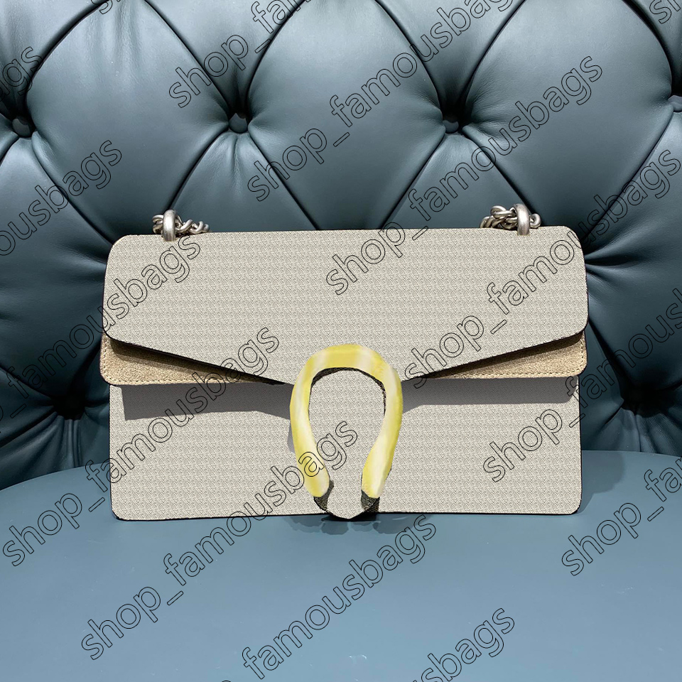 

Women Luxurys Designers Bags Tiger Head Buckle dionysvs Bag with Date Code Box canvas genuine leather heavy chain top quality shoulder handbags 3 sizes, Green box