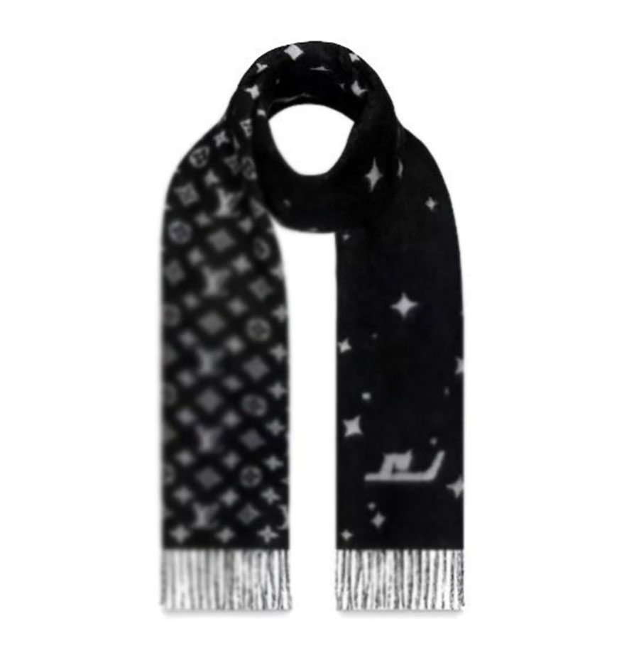 

Luxury thick cashmere scarf designer scarves fashion black grey star design brand shawl 180*70cm, Blue;gray