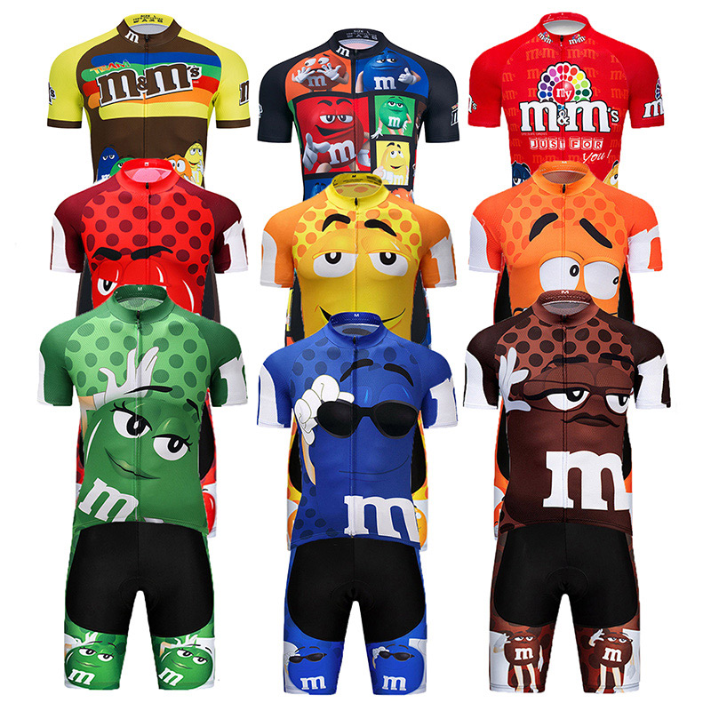 

2021 Fuuny Cycling Jersey Bike Shorts Bib Set Ropa Ciclismo MenS MTB Uniform Summer Pro Bicycling Maillot Bottom Clothing, Black;red