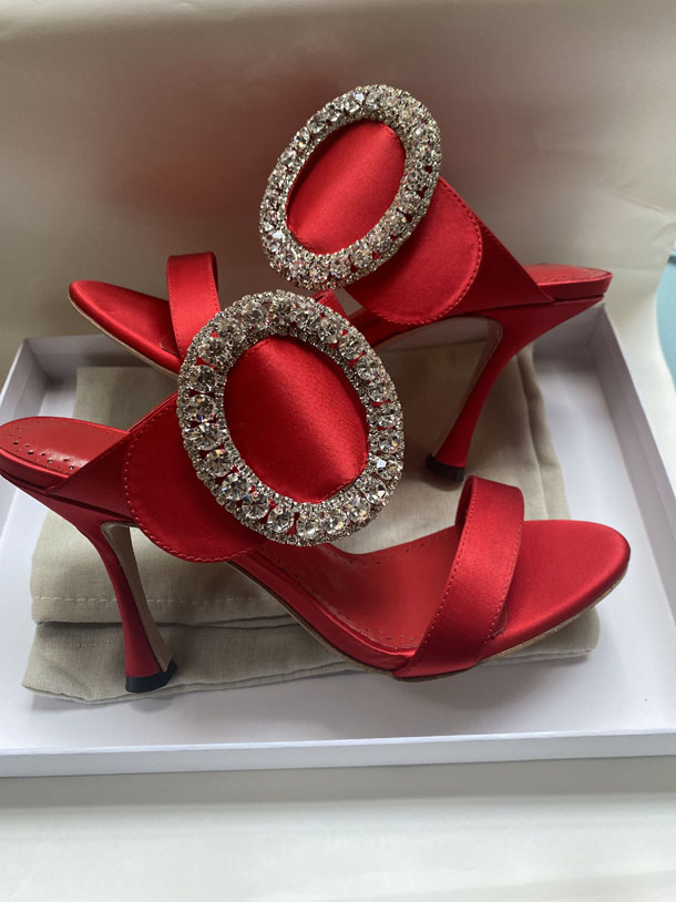 

Italian silk Swarovski Rhinestone heel slippers bride women's sandals 8.5cm fashion sexy dress 35-41, Blue