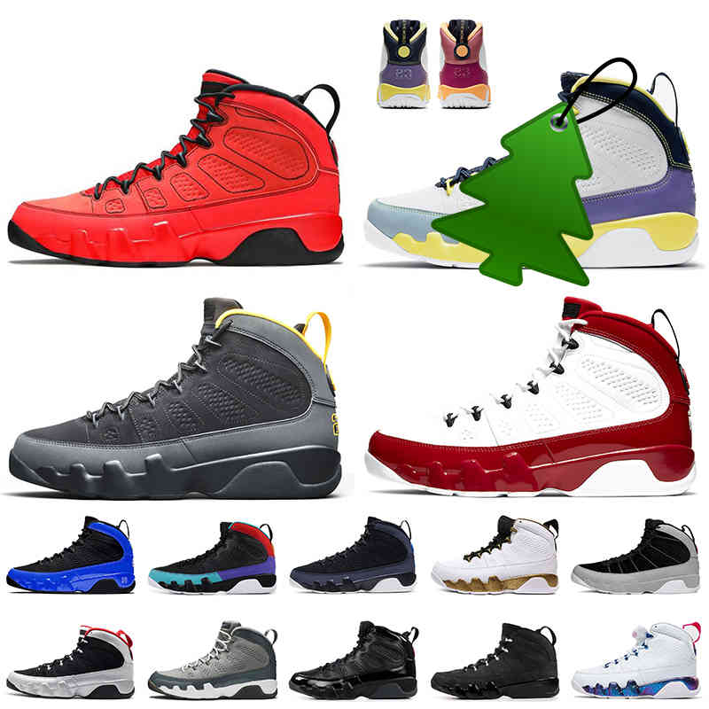 

2022 Jumpman Jorden 9 9s Mens Basketball Shoes Chile Red Change The World Jodan University Blue Gold Space Jam Snakeskin Particle Grey, D49 gold glitter 40-47