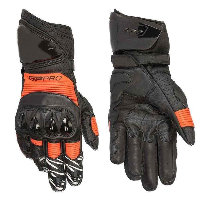

Sports Gloves 2021 100% Leather GP PRO R3 Motorcycle Long Racing, Orange
