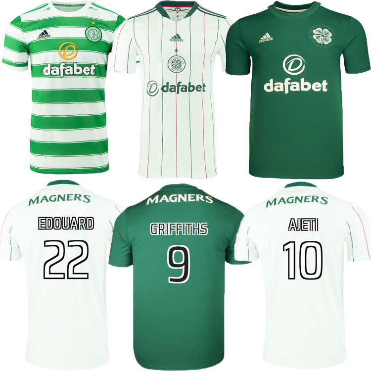 

FANS Player version 21 22 Celtic Soccer Jersey home away MCGREGOR GRIFFITHS 2021 2022 FORREST CHRISTIE EDOUARD Elyounoussi third Men kids Football Shirts