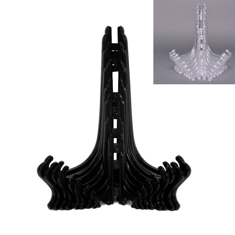 Book Pedestal Holder 10pcs Easels Plate Holders Display Dish Rack Portable Home Decor Display Stand Stander-image-690333198