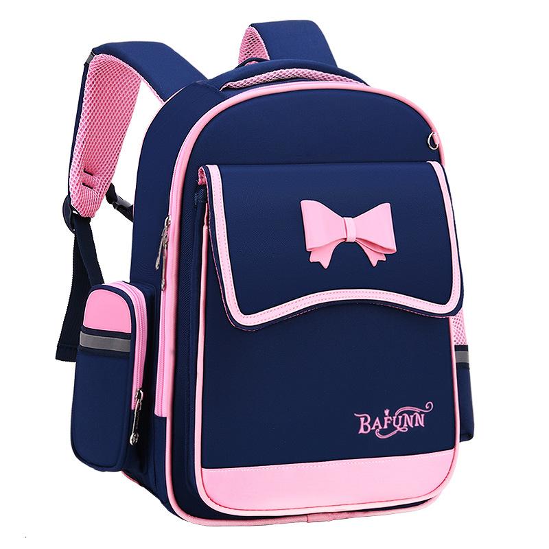 

School Bags Children Girls Orthopedic Backpack Kids Princess Backpacks Schoolbags Primary Satchel Mochila, Royal blue a