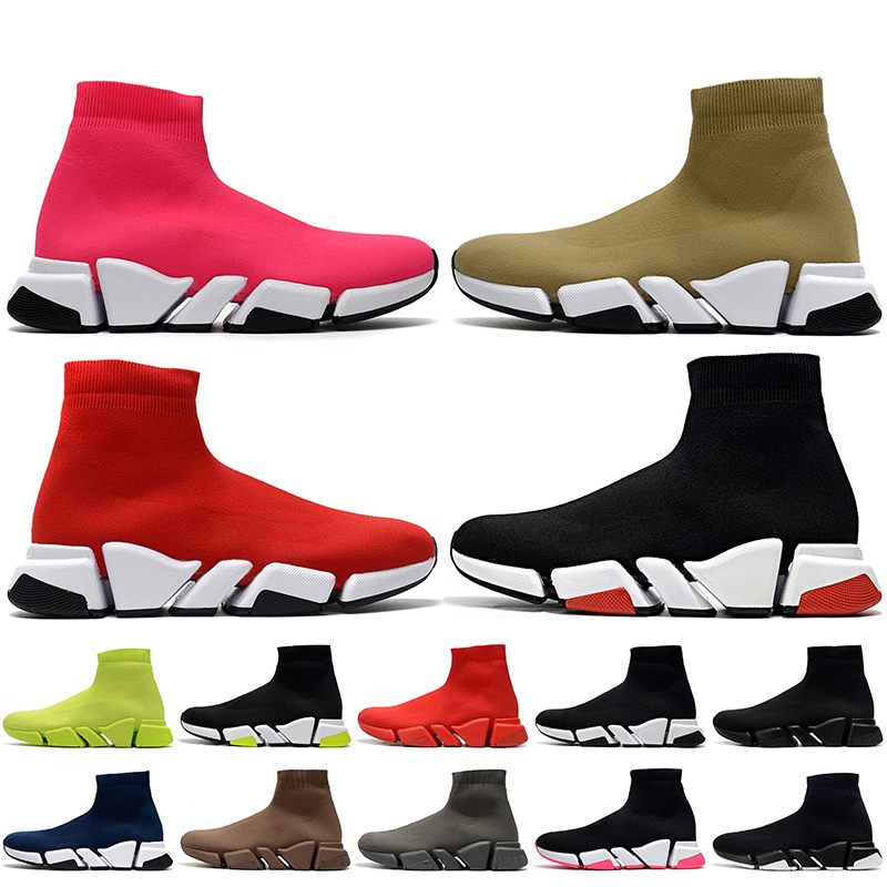 

Top Fashion Hollow bottom Luxurys Designers Socks Shoes 2.0 Women Mens Triple Red Volt Beige Black White Off Trainers Sneakers Size 36-45, 14 36-45 grey
