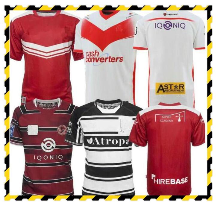 

21 22 men RUGBY Jerseys shirts HULL FC Rovers St Helens WIGAN WARRIOR shirt, Blue