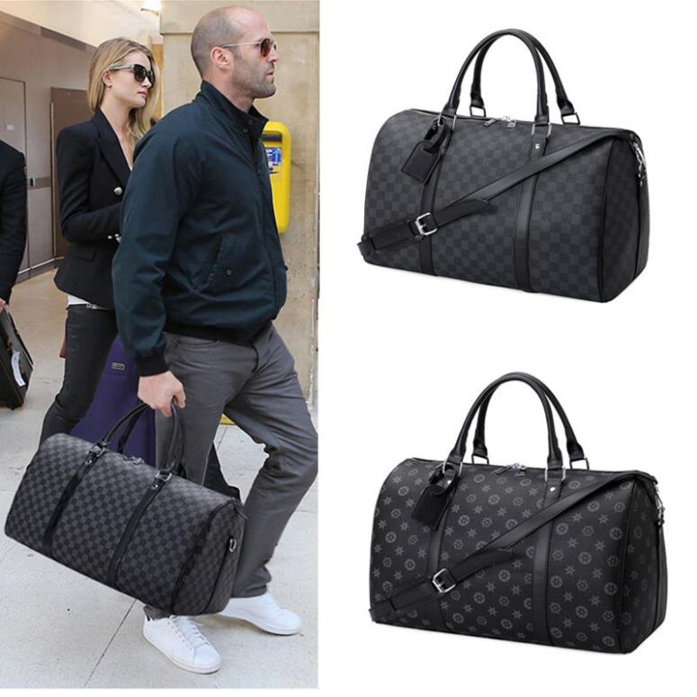 

new fashion men women travel bag duffle bag, 2020 luggage handbags large capacity sport bag, delivery lock tag 55CMTop 00 00