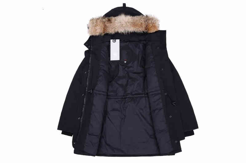 

Women' Down & Parkas Women Winter outdoor leisure sports down jacket white duck windproof parker long leather collar cap warm real wolf fur stylish classic J23F, Photo style and color