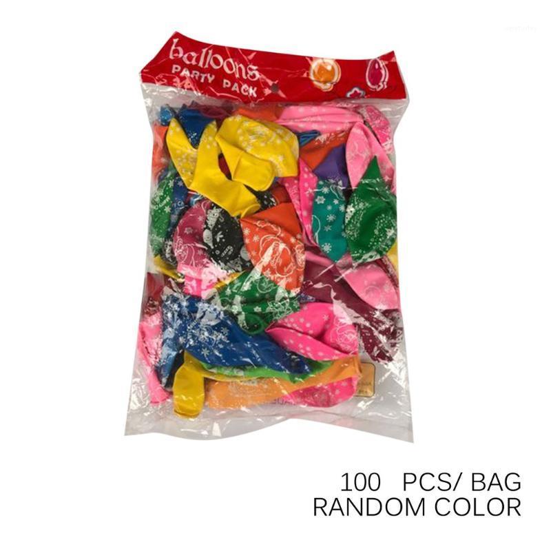 

Party Decoration 100pcs/set Latex Christmas Balloon Xmas Tree Santa Printing Navidad Year Decorations For Home