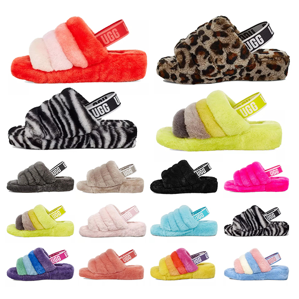 

2021 puffer australian us womens designer slipper furry fluff yeah slides pantoufles fur luxury sandals #151, I need look other product
