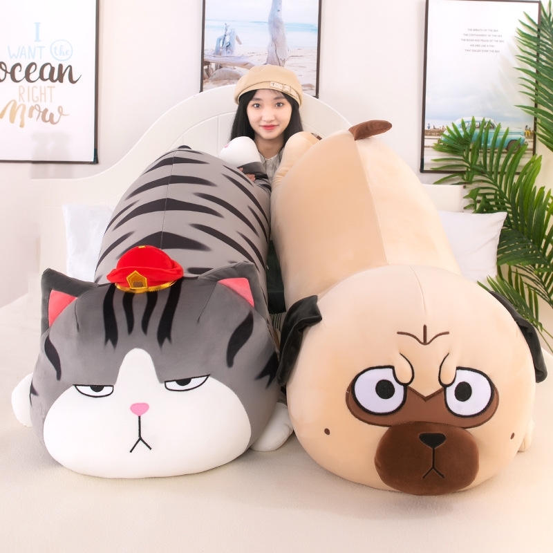 

My emperor Wan sleeps plush toys lying down CP cats and dogs dolls lovers bazaar black pillows to give girlfriends gifts, My cat