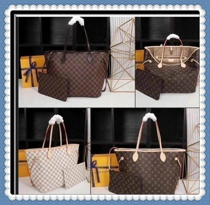

Newest Designer Women Bags Mother Package Capacity Tote Shopping Bag Handbag Famous Brand Pu Leather 2pcs LVLOUISVITTON VUTTON fgf, Golden;silver