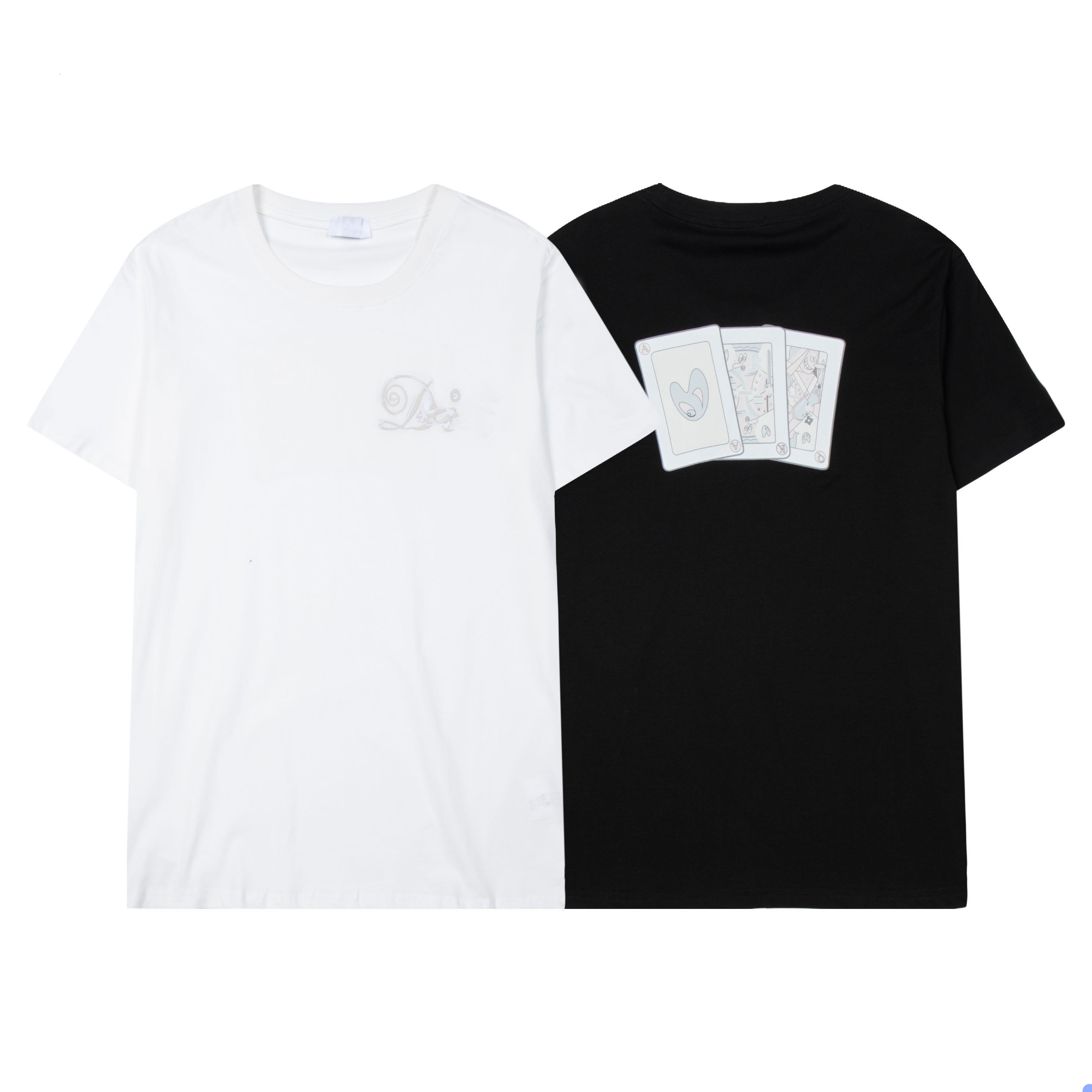 

Christian Fashion men casual shirts Mens Designer T Shirt Man Paris France Street Shorts Sleeve Clothing Tshirts tees, White