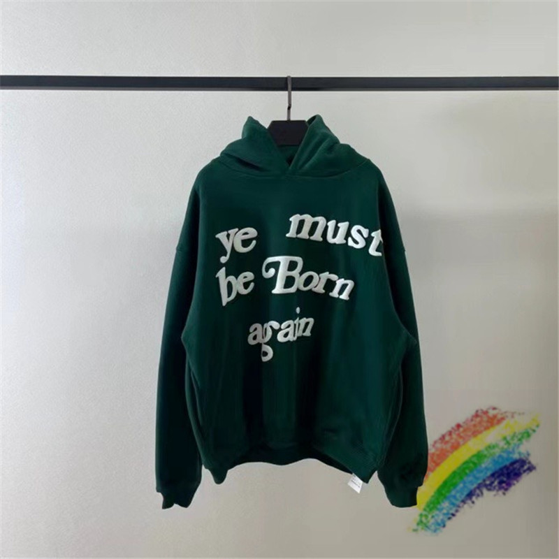 

Green Hoodie Men Women High Quality Foam Hoodies Sweatshirt Pullover, Black