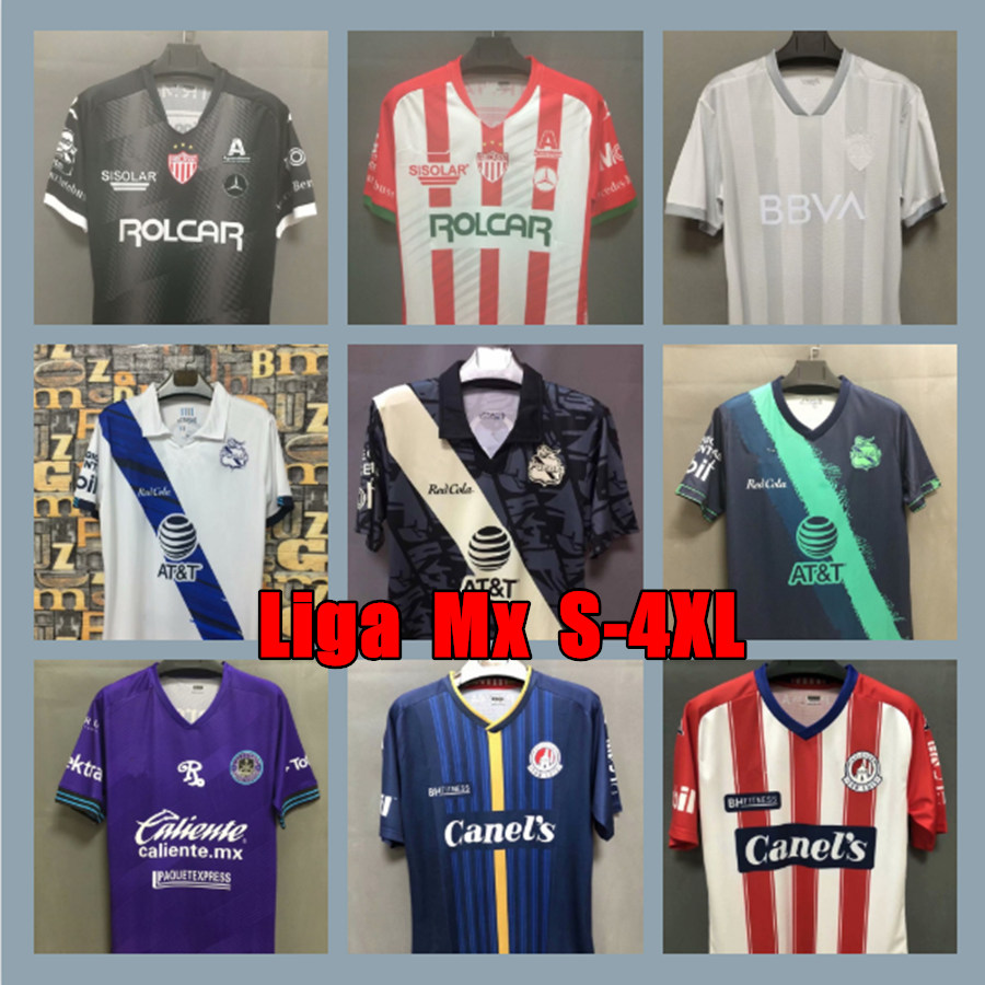 

Mexico Monterrey 120th Soccer jerseys 3 Stars Leon Puebla Mazatlan Queretaro jersey 20 21 San Luis Atlas Necaxa football shirts S-4XL, Black;yellow