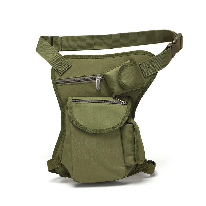 

Outdoor Bags Men Canvas Drop Leg Bag Waist Fanny Pack Belt Hip Bum Military Travel Multi-purpose Messenger Shoulder, Khaki