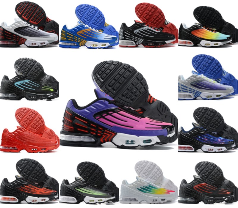 

Top quality Tn Plus 3 Tuned Men Women for Outdoor Sport Shoes Triple Black ALL White Laser Blue Crimson Red Obsidian Tns Trainers Sneakers