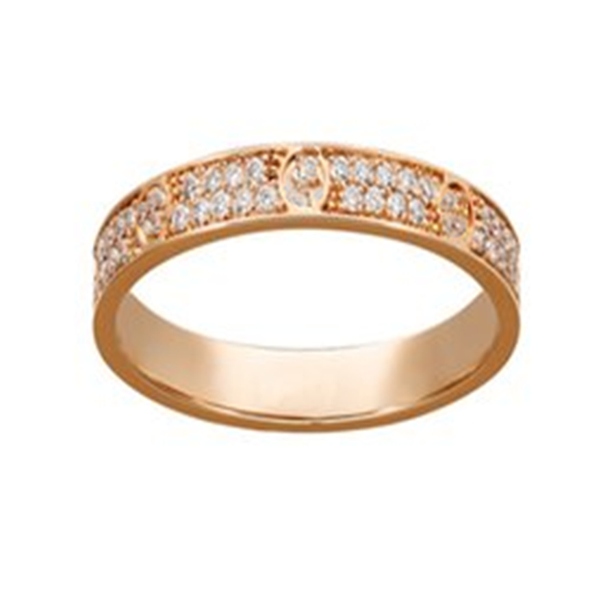 

Fashion titanium steel silver rose gold love ring lovers