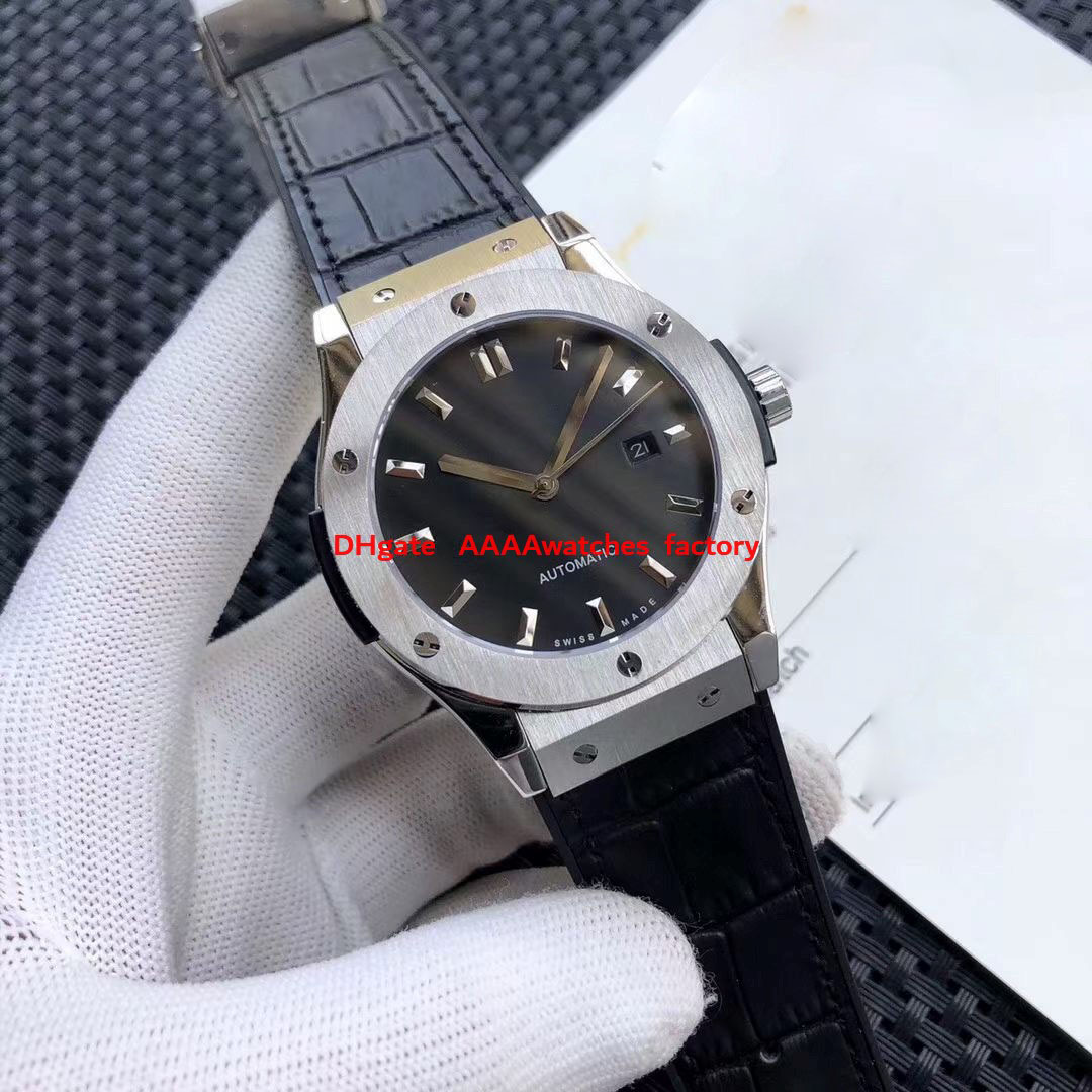 

Boutique men watch three classical haute couture design on automatic chain machine core version of its 1112, 316 stainless steel luxury sport tape belt frame 45 mm, Make waterproof