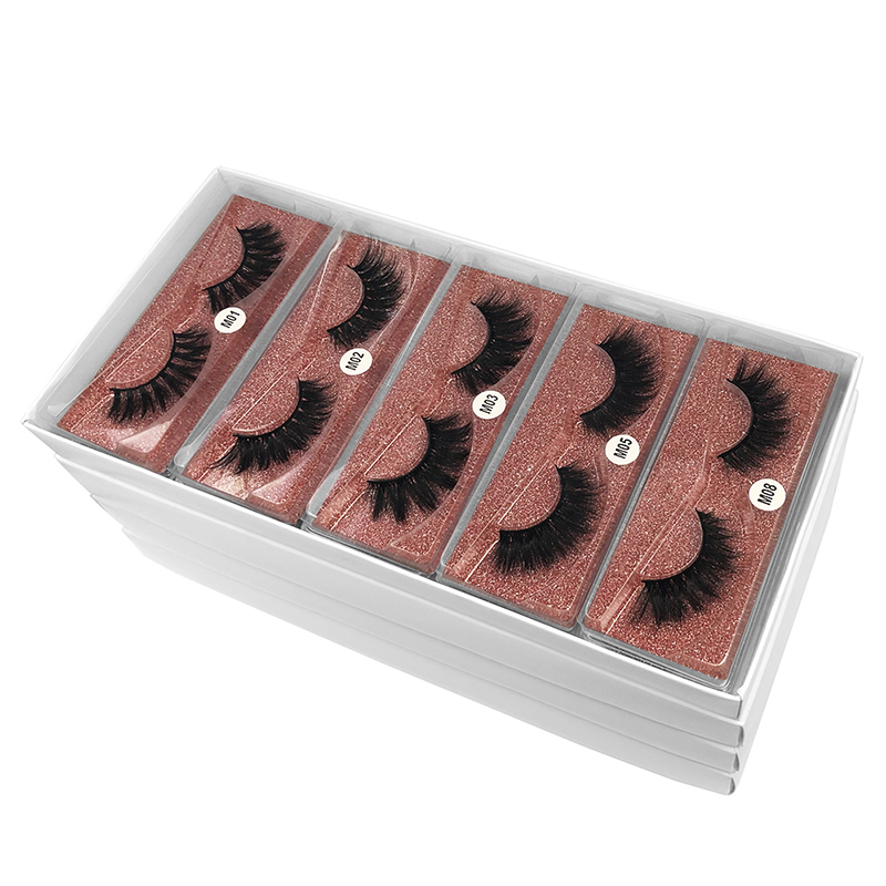 

False Eyelashes Makeup Faux Cils Extension 3D Lashes Fluffy Soft Wispy Volume Natural long Cross Reusable Eyelash