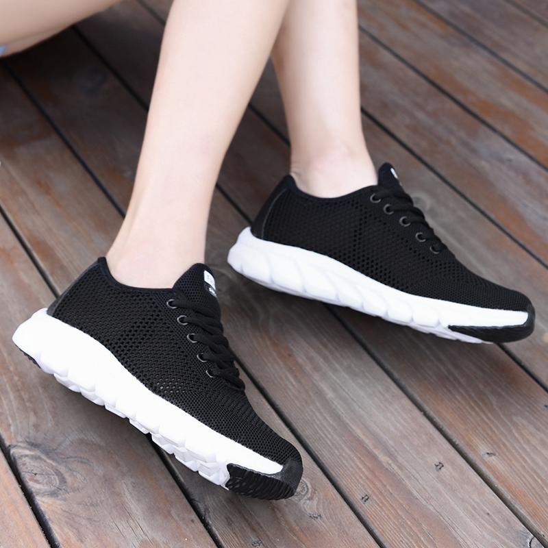 

Summer simple daily solid color womens running shoes breathable mesh sports women casual trainers sneakers outdoor jogging walking, A2