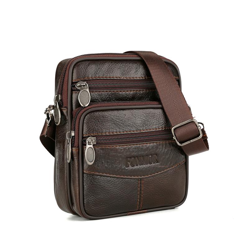 

Car Organizer Vintage Leather Bags For Man Genuine Crossbody Bag Men Casual Single Shoulder Male Small Men's Messenger