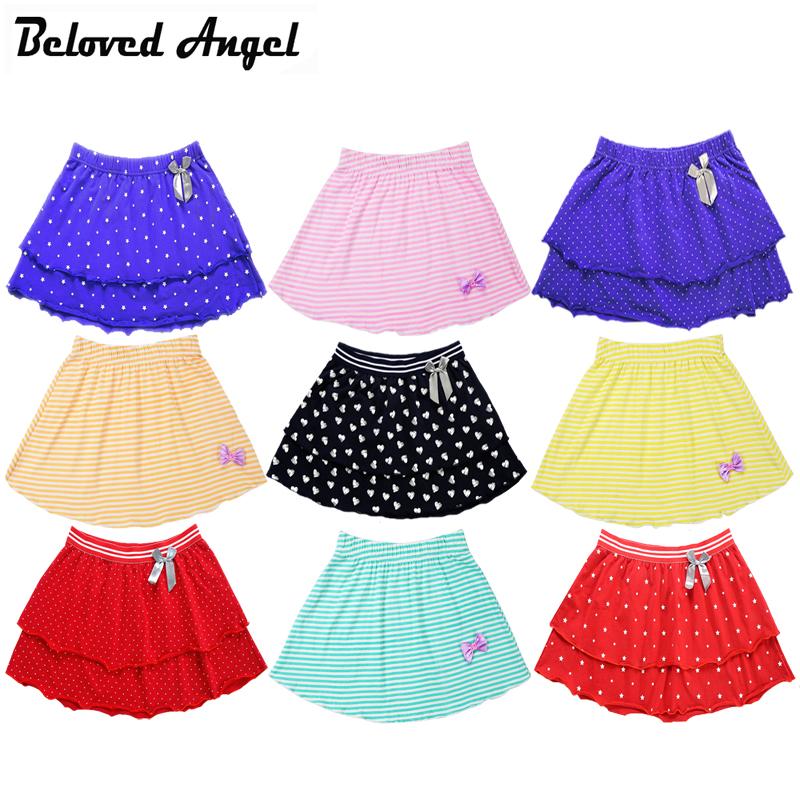 

Skirts Brand Summer Style Baby Girl Ball Gown Skirt Children Short Dress For Girls 100% Cotton Pattern Pettskirt Kids 1-16 Year, Green
