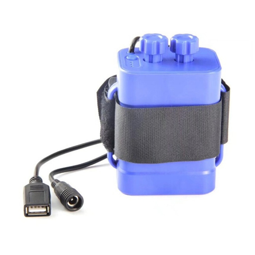 

18650 Battery Charger Multiple Power Pack Case Waterproof 8.4V DC 2000mA Bike Bicycle Travelling for 6pcs 18650 Batteries USB Rechargeable Device