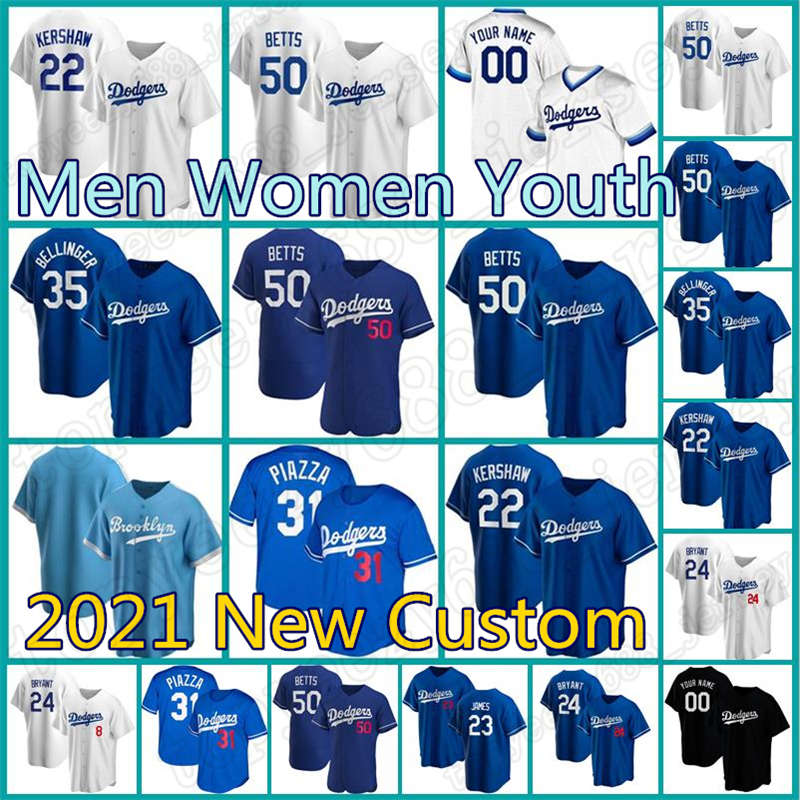 

Custom Jerseys 50 Mookie Betts 5 Corey Seager Dodgers Baseball Trevor Bauer Los Cody Bellinger Angeles Max Muncy Justin Turner Kershaw, Blue;black