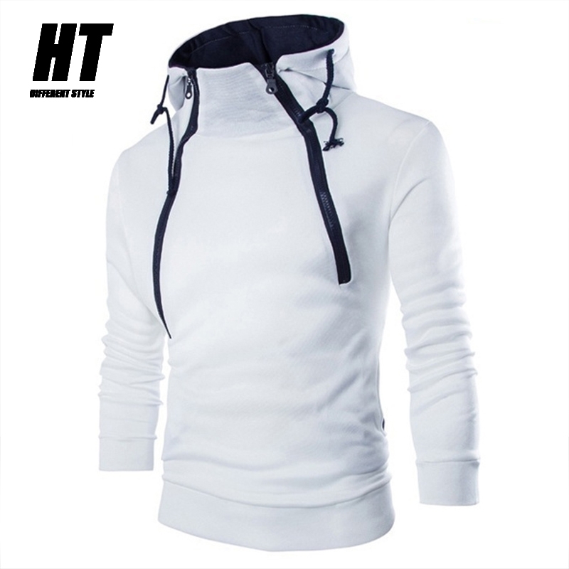 

Double Oblique Zipper Mens Hoodies Solid Color Hooded Sweatshirt Men' Hip Hop Hoodie Men Pullover Casual Fashion Tracksuit 210603, Cjw366black