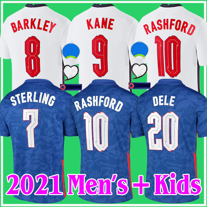 

2021 2022 soccer jersey KANE STERLING RASHFORD SANCHO HENDERSON BARKLEY MAGUIRE 21 22 national football shirts men + kids kit sets Thailand uniforms, Black;yellow