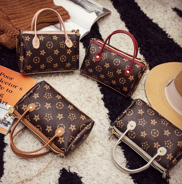 

Women handbag Fashion Shoulder Bag Flower Embellished Single Bags Drawstring Bucket mini handbags for lady factory wholesale, Black