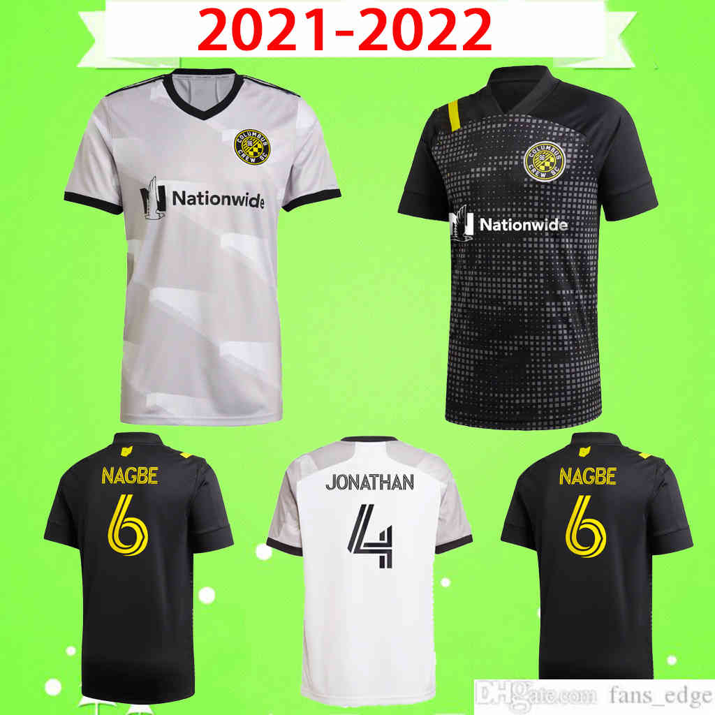 

2021 2022 Columbus soccer jerseys JONATHAN Zardes Nagbe Pedro Santos Zelarayan MLS Mens football shirt top uniforms gray black 21 22 Uniform, Black;yellow