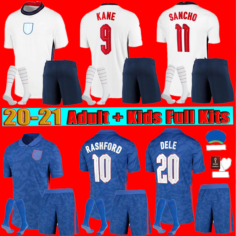

men + kids kit 2021 Angleterre FODEN soccer jerseys KANE STERLING 2021-22 RASHFORD SANCHO HENDERSON BARKLEY MAGUIRE football shirts Fans +Player S-4XL, Brown