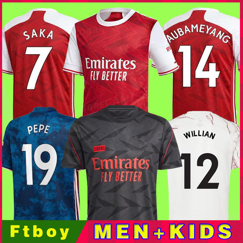 

Fans Player version 424 Gunners soccer jersey 20 21 ODEGAARD PEPE SAKA NICOLAS TIERNEY HENRY WILLIAN MAITLAND-NILES 2021 football shirts KidS, Kids 3rd