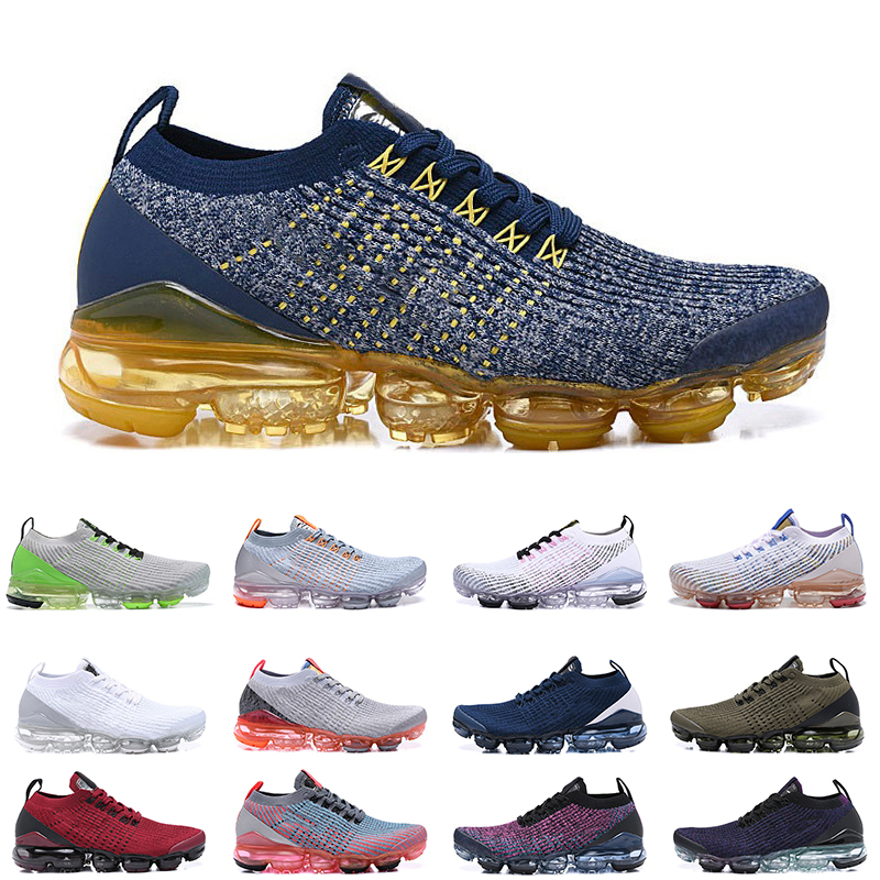 

Vapor 3.0 Blue Gold men women running shoes Triple Black White Particle Grey Green Fuchsia Oreo mens trainer, #5