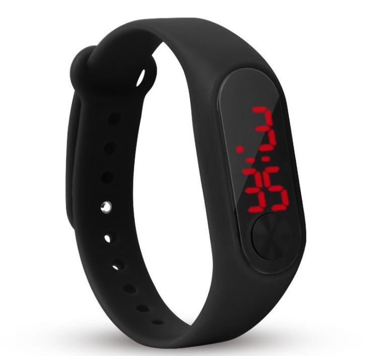

Wristwatches LED Mens Watches Sports Bracelet Digital Boys Girls Students Korean Fashion Luminous Water Resistant Montre Homme, Gray