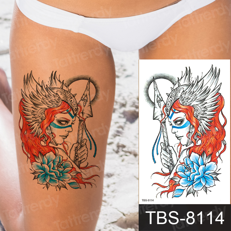 

Waterproof Temporary Tattoos sticker tattoo stickers women men Fake sleeveTatoo flower wolf tiger butterfly dragon makeup Body Art Arm Leg Floral Peony Bloosom