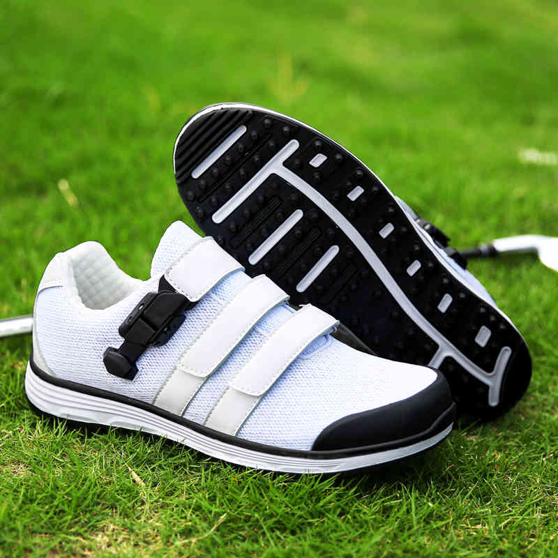 

New Hot Golf Shoes Men Summer Comfortable and Breathable Sports Grass Non-slip Walking Outdoor 210806, Hei bai fx-164