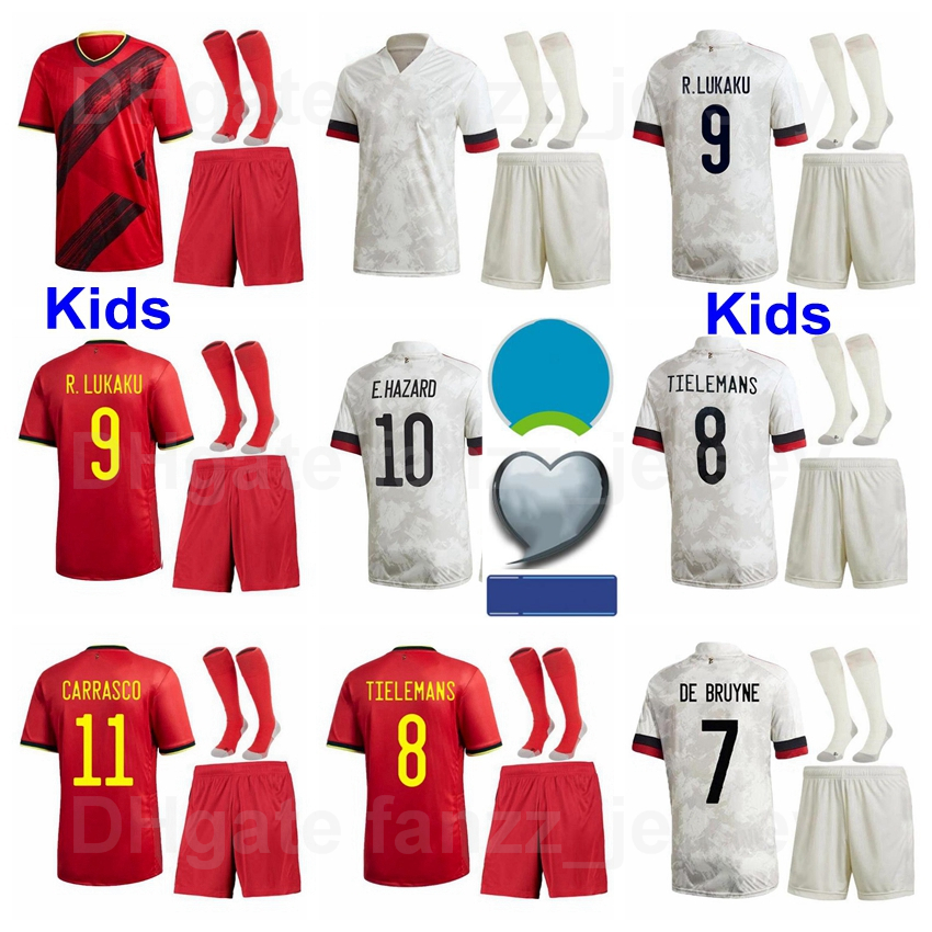 

Europe Cup Youth Belgium Jersey Socks Set Kids Soccer Hazard DE BRUYNE LUKAKU MERTENS BENTEKE BATSHUAYI WITSEL KOMPANY CARRASCO ALDERWEIRELD, Black