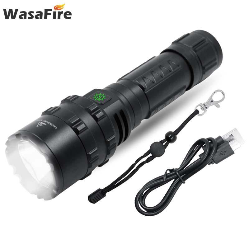 

Powerful 1800LM XHP50 Led Rechargeable 5 Modes Torch Lamp Tactical Lanterna Used 26650/18650 For Camping Hunting Flashlights Torc Torches