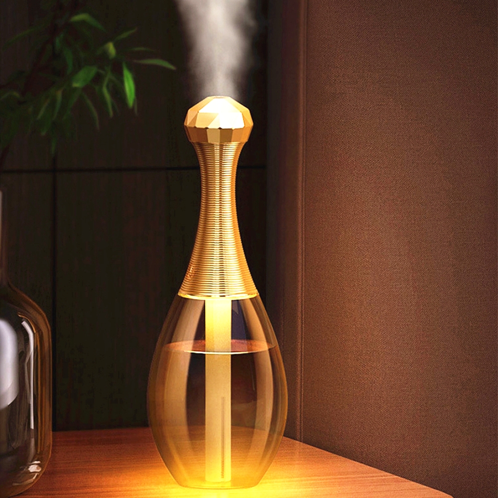 

300ml USB Air Humidifier Ultrasonic Cool Mist Maker Fogger with LED Light for Home Mini Perfume Bottle Car Aroma Humidificador