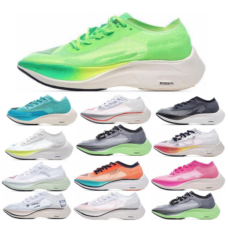 

Zoomx Vaporfly Next% 2 Athletic Jogging Runing Shoes Women Men Vaporfly Dark Sulfur Stadium Green White Metallic Silver Sporty Red Hyper Jade Trainers Sneakers, Black