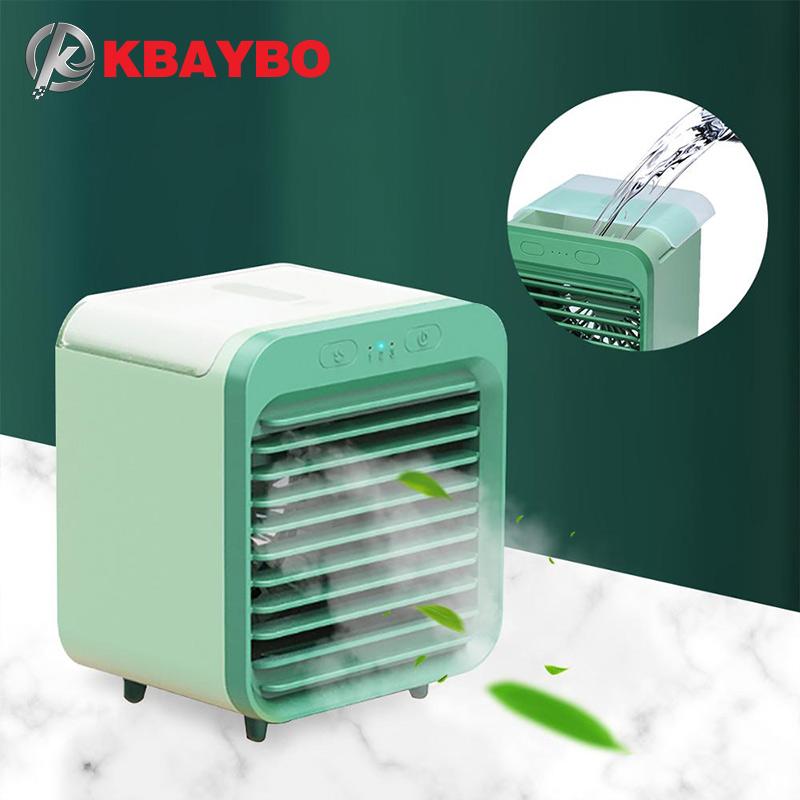 

Electric Fans Mini Portable Air Conditioner Humidifier With Water Tank Cooler USB 3 Speeds Cooling Fan Conditioning For Home Office