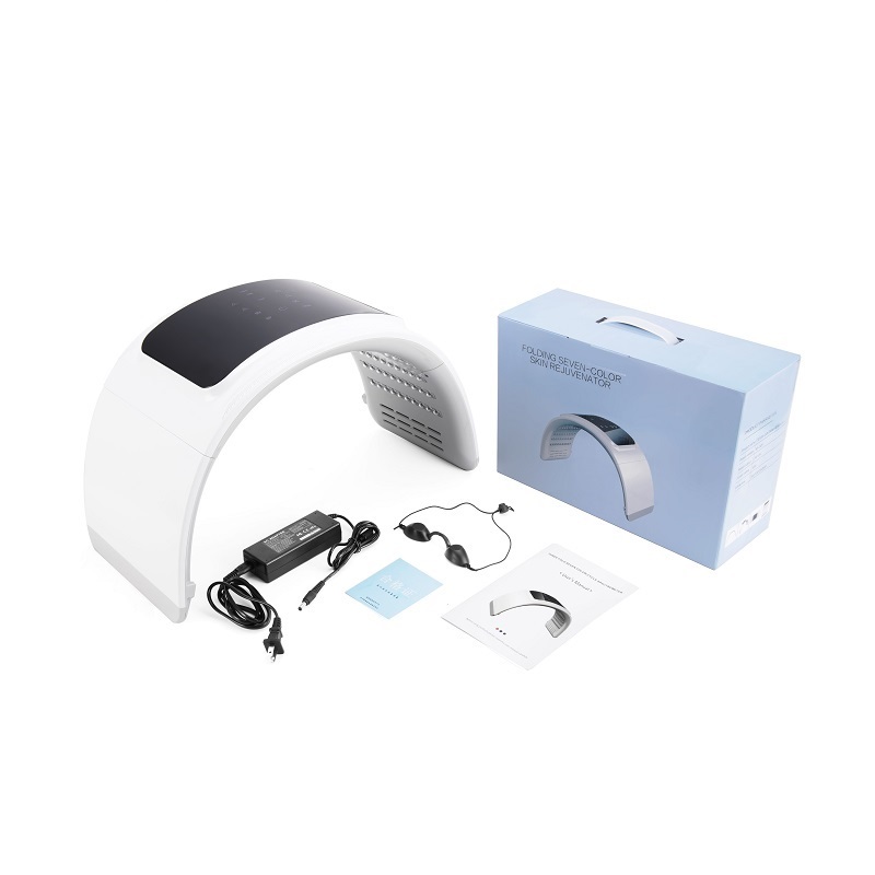 

Folding Seven-color Skin Rejuevnator LIght Facial Therapy Machine LED Facial Mask With Seven Modes Anti-Aging Therapy Device