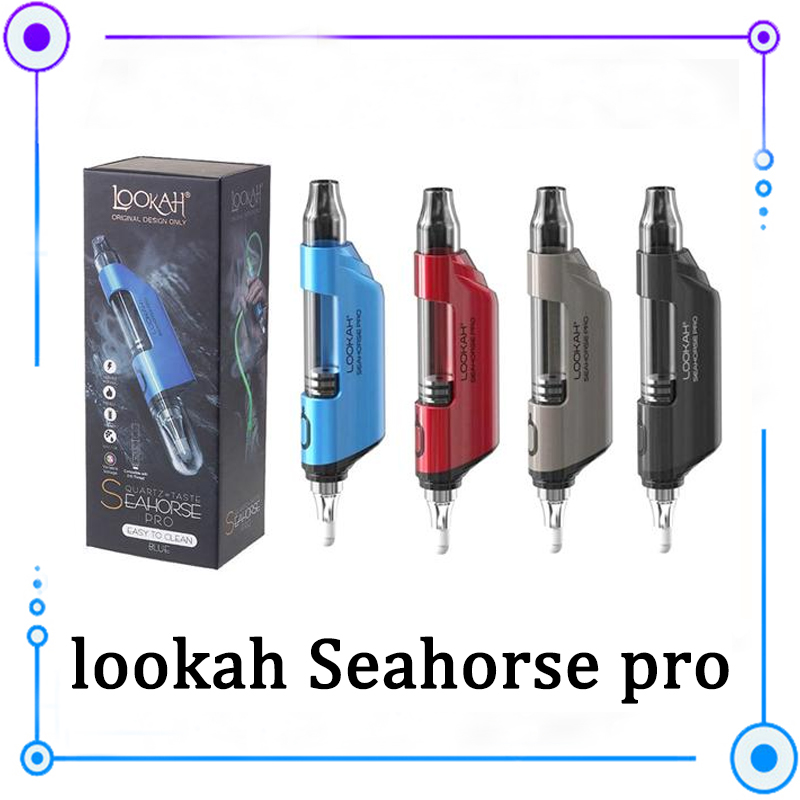 

szsmokstore Lookah Seahorse pro vaporizer new wax pen quartz Coil Variable Voltage Starter kit for dab rig 100% Authentic hot popular 026817