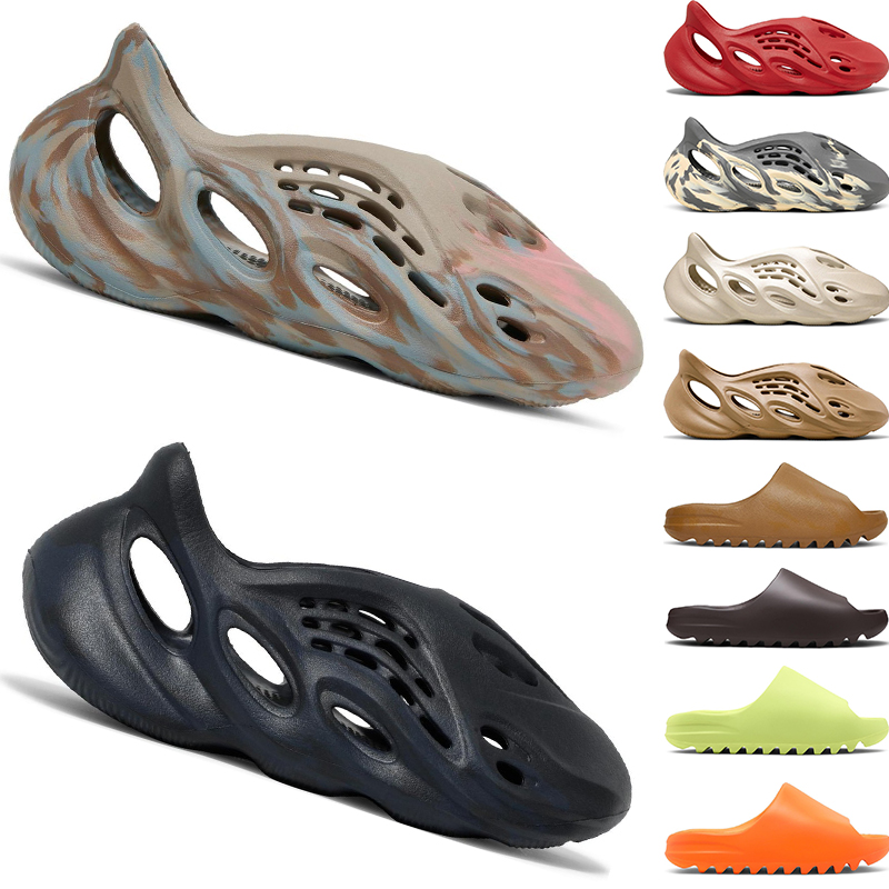 

Trends Designer Slippers For Men Woman Soft EVA Sandals Vermillion MX Sand Grey MXT Moon Sand Ochre Mineral Blue Holes Sliders Big Size 46 4, Black