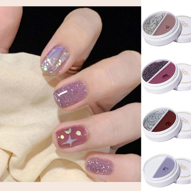 

Nail Gel 15ml Canned Two-color Autumn Winter Long-lasting Quick Drying High Gloss Solid Polish For Women, 22