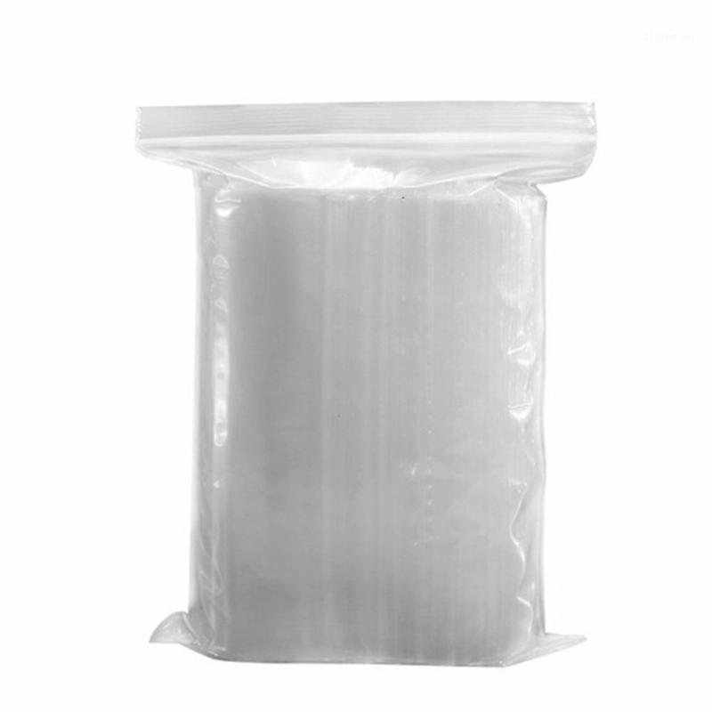 

Storage Bags 100Pcs Plastic Clear Packing Small Jewelry Reclosable Pouch Fresh Leakproof Pocket